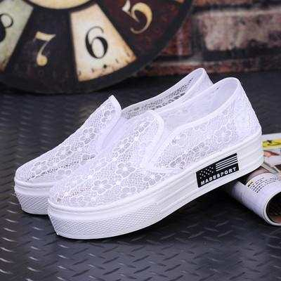 Solid Color Women Breathable Spring Autumn Flats Shoes
