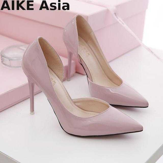 High Heels Shoes Pointed Toe Thin Heel