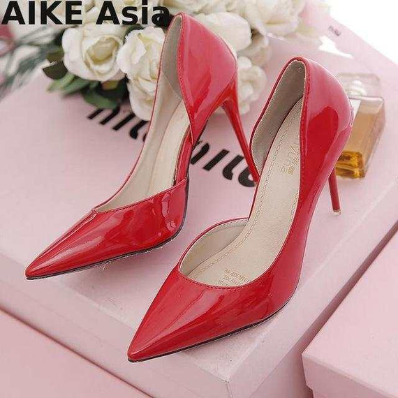 High Heels Shoes Pointed Toe Thin Heel