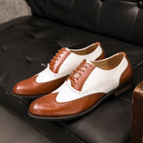 New Mixed Colors Men Shoes Vintage British Cow Leather Shoes
