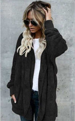 New Faux Fur Teddy Bear Coat Women's Large Jacket - Acapparelstore