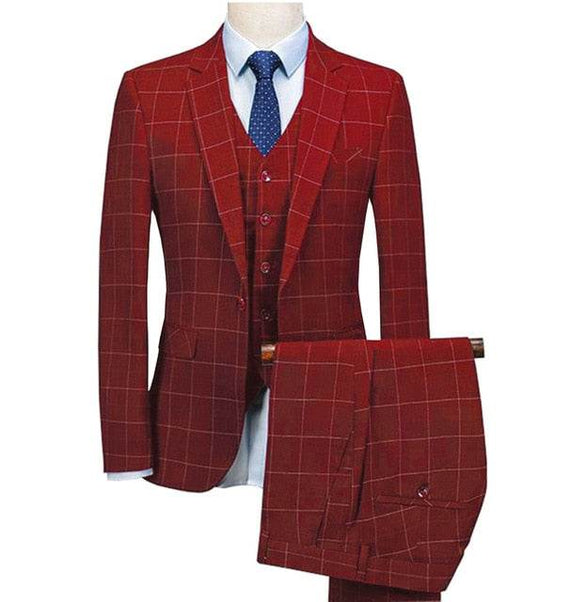 Royal Blue 3 Pieces Mens Slim Fit Wedding Suits weed Wool Tuxedos