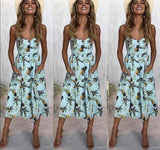 Casual Vintage Women Summer Sexy Dress