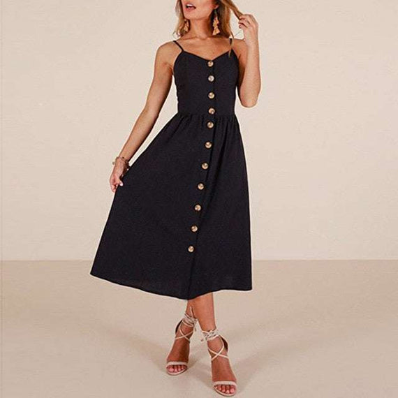 Casual Vintage Women Summer Sexy Dress