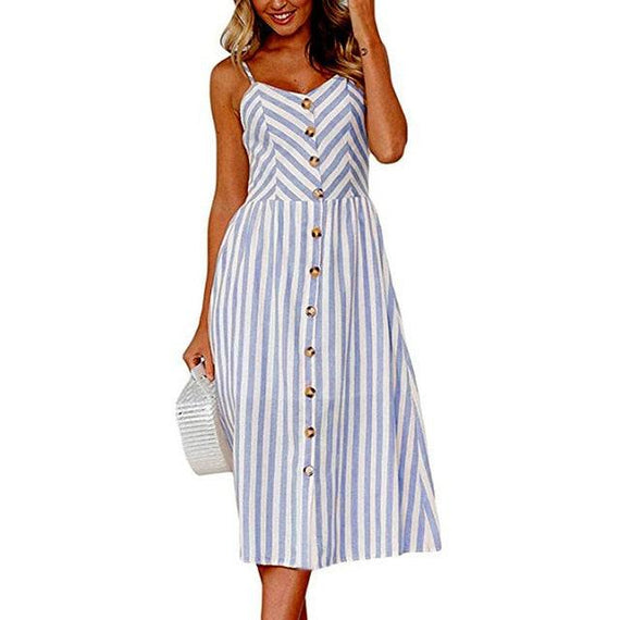 Casual Vintage Women Summer Sexy Dress