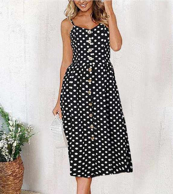 Casual Vintage Women Summer Sexy Dress