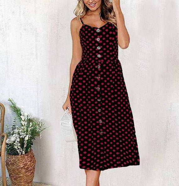 Casual Vintage Women Summer Sexy Dress