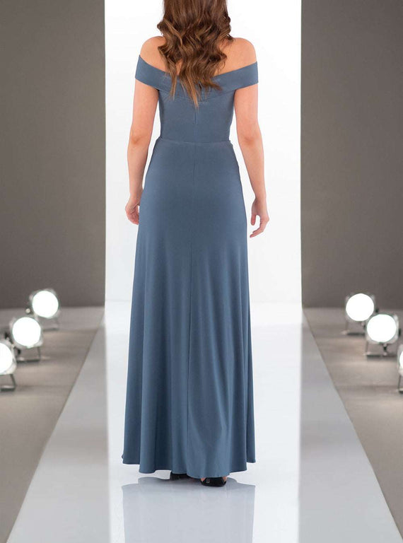 Mermaid Bridesmaid Dresses Long Dress Wedding Party V-Neck Robe Dresses