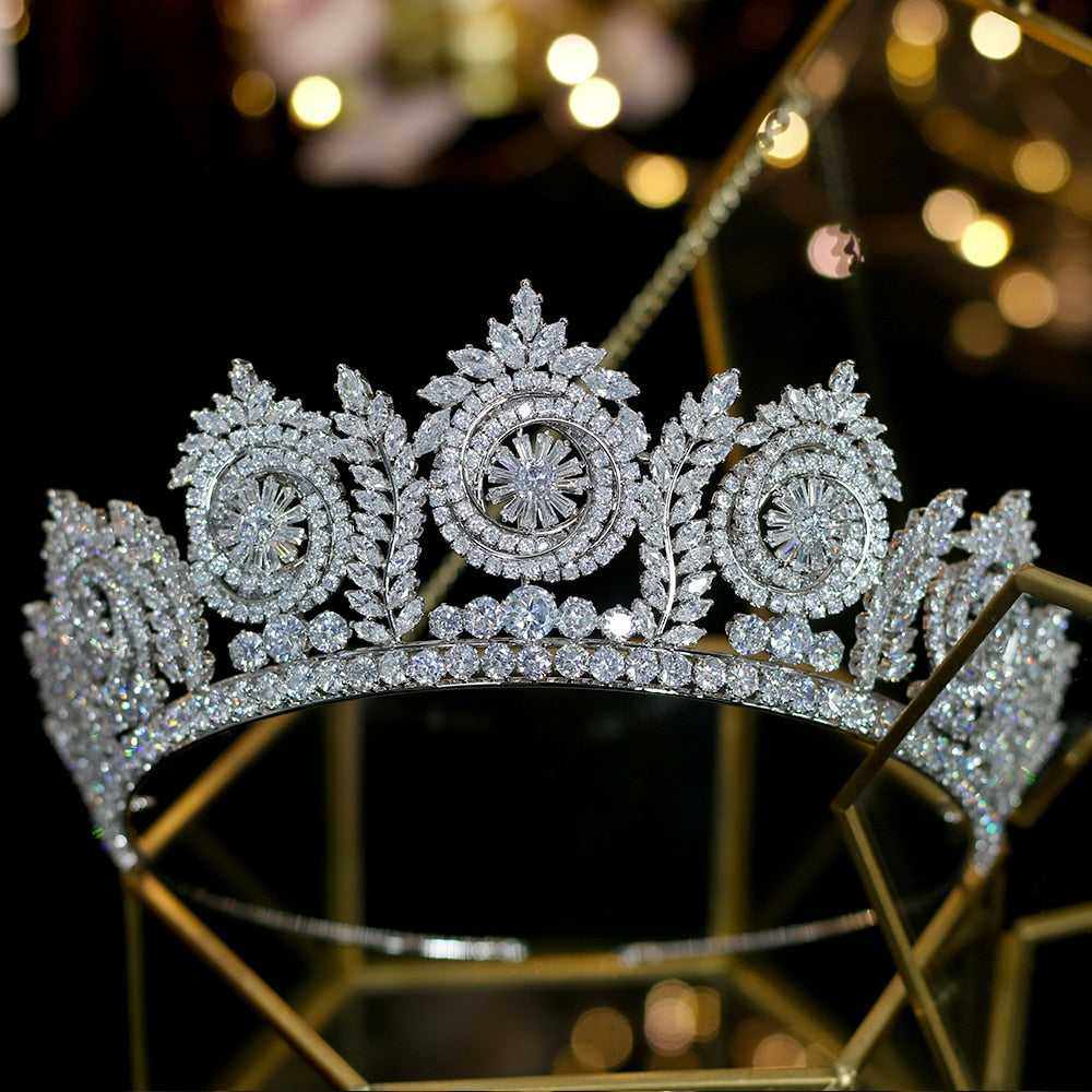 New European wedding Hair crown bride crown wedding accessories - Acapparelstore