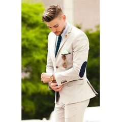 Groomsmen Tuxedos Wedding Party Dinner Best Man Suits (Jacket+Pants+Tie) - Acapparelstore