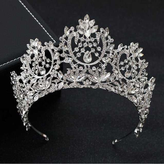 New Women's Vintage Luxury Big European Bride Wedding Crown Wedding Hair Accessories