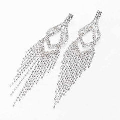 New Fashion Crystal Tassel Pendant Earring - Acapparelstore